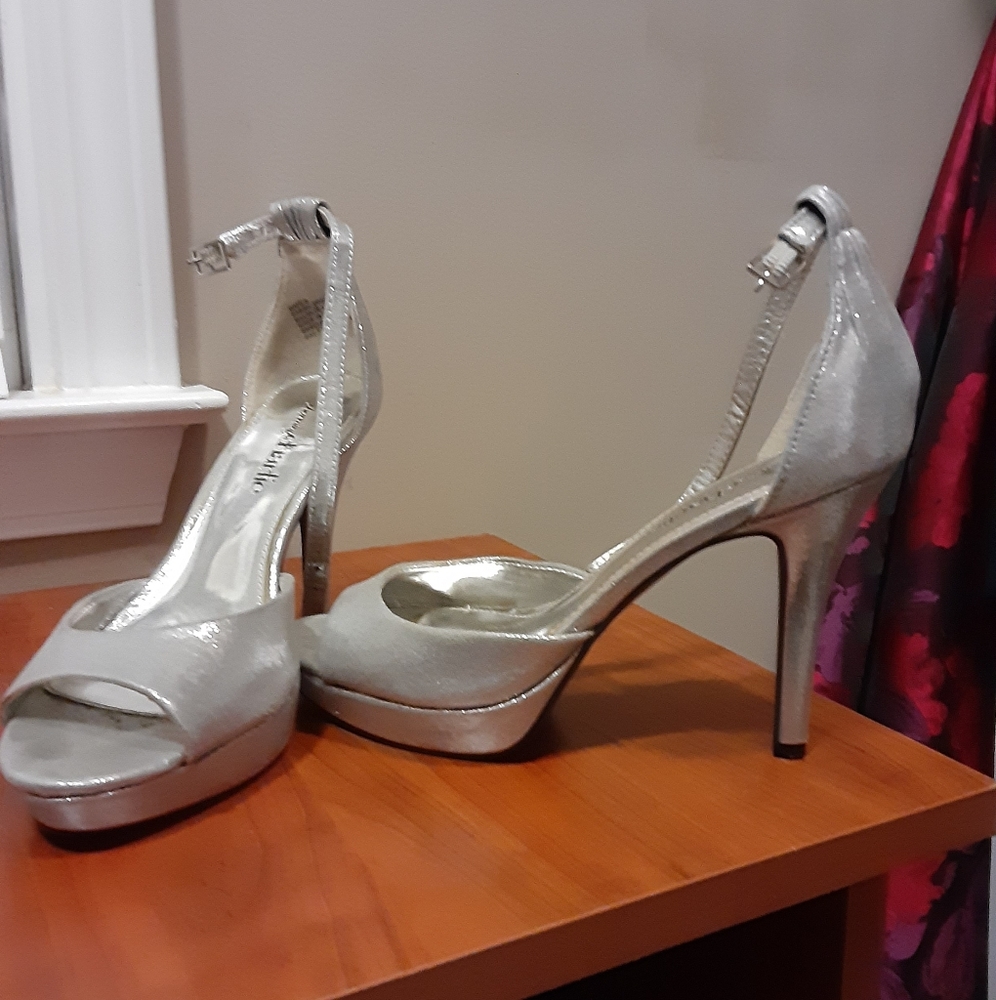 Silver Platform Heels